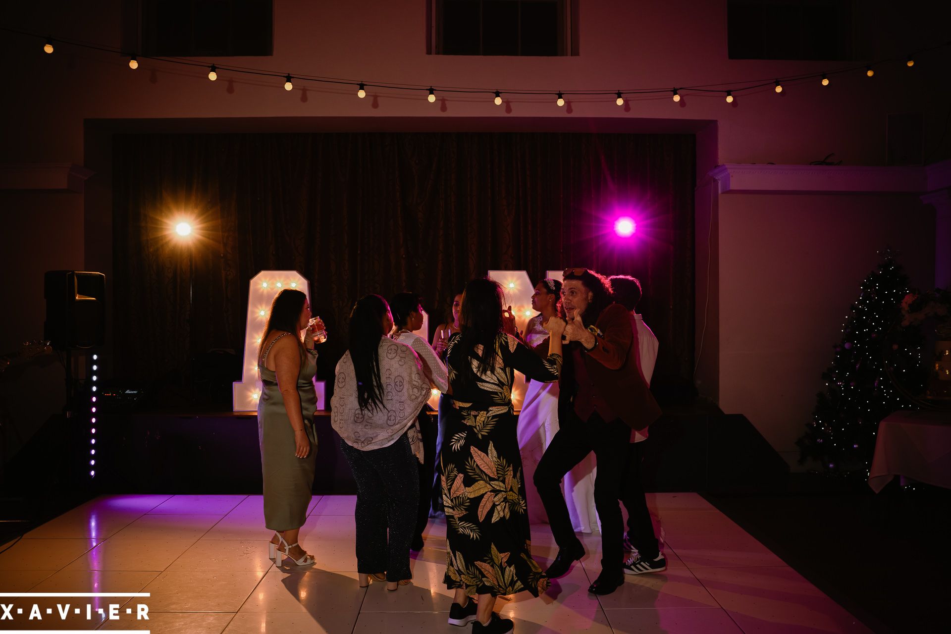 Guests dancing on the dance floor