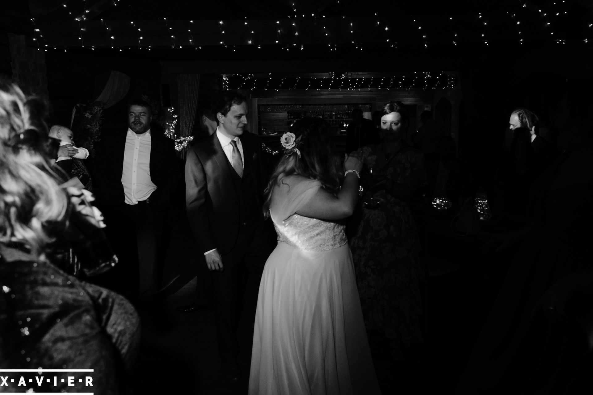 guests dance at the wedding party