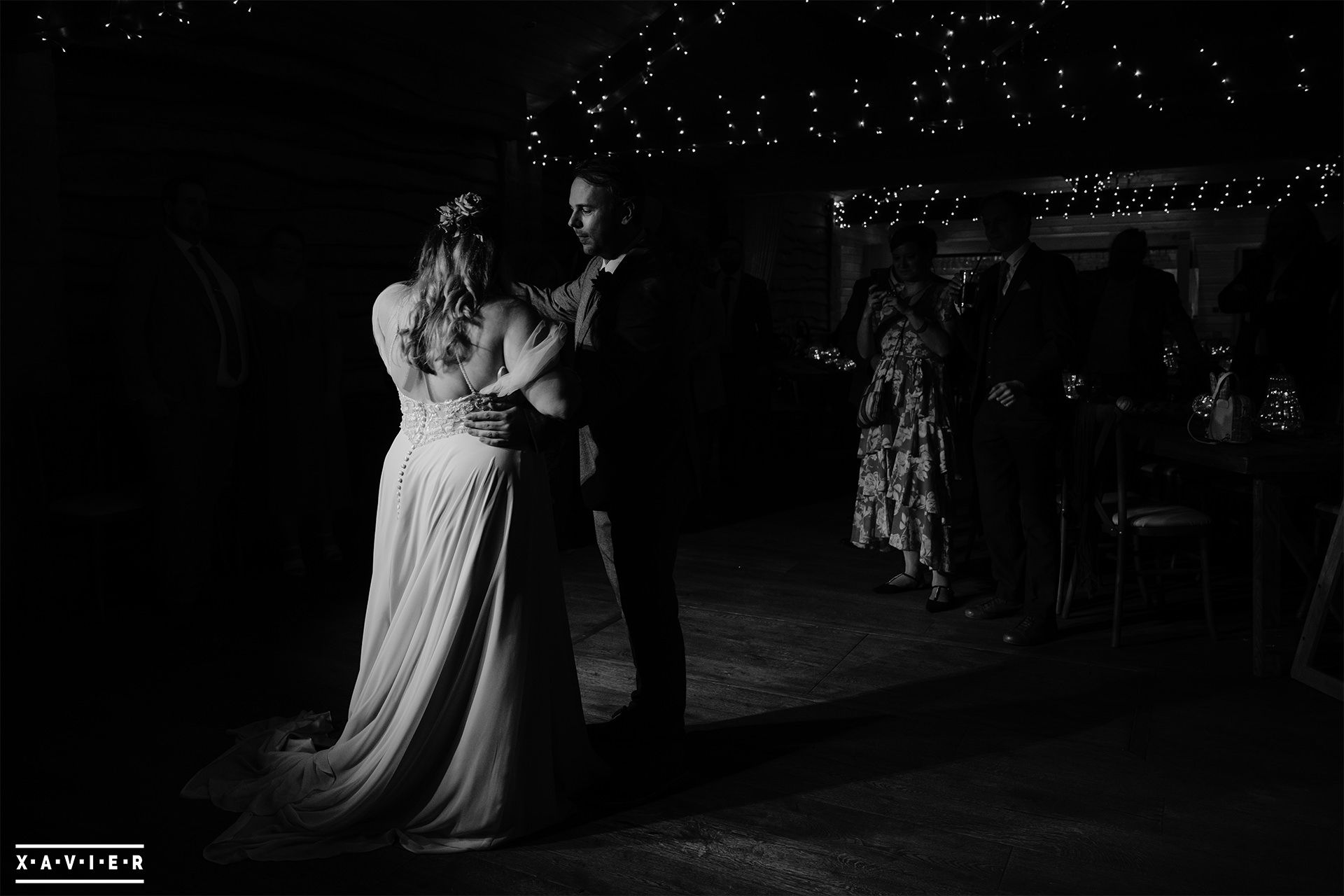 bride and groom during their first dance